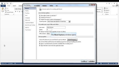 Personalize Microsoft Office