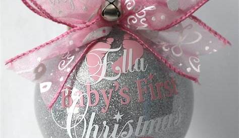 Personalized Christmas Ornaments Baby Girl Ornament 's First Ornament First
