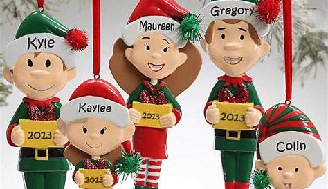 Personalized Christmas Ornaments Family Of 9