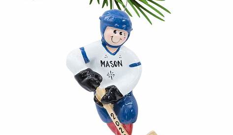 Personalized Christmas Ornaments Hockey