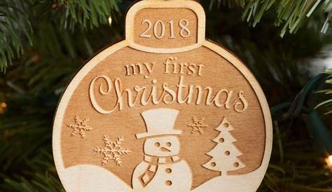 Personalized Christmas Ornaments With Photo Sparkly Our First Holiday Ornament GiftsForYouNow