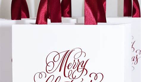 Personalized Christmas Party Gift Bags Personalised By Jagsbery