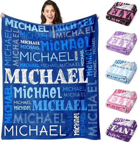 Personalized Blanket Fleece Name