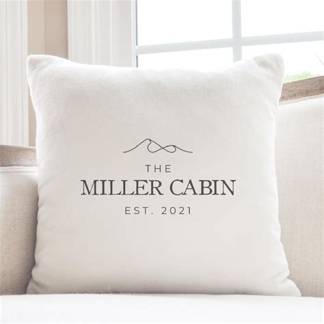 Personalized Cabin Pillows