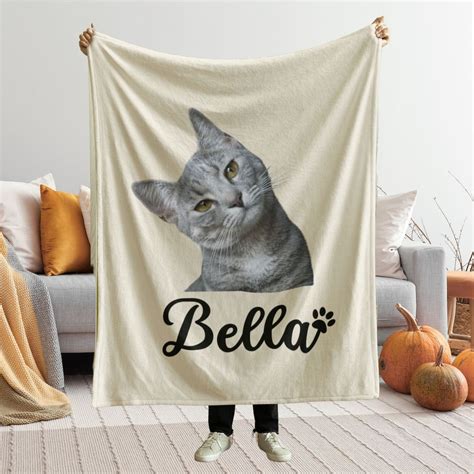 Personalized Cat Bed Blanket