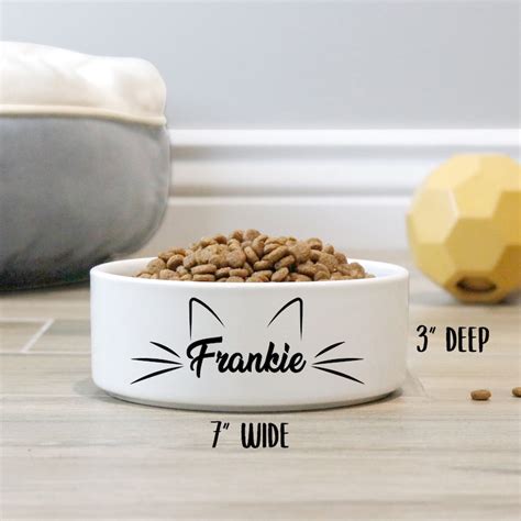 personalized cat food bowls