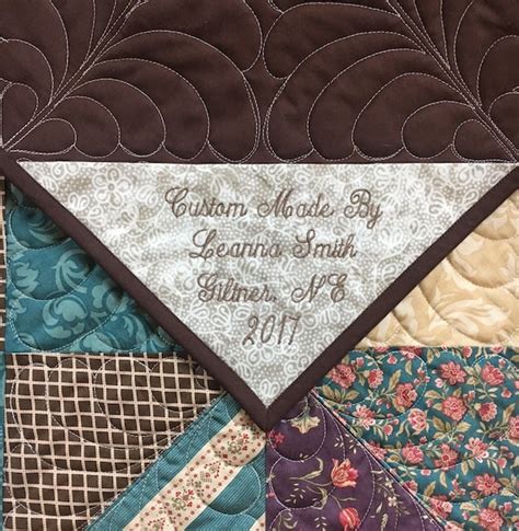 Personalized Corner Quilt Labels
