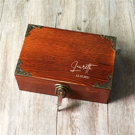 Personalized Keepsake Box With Lock