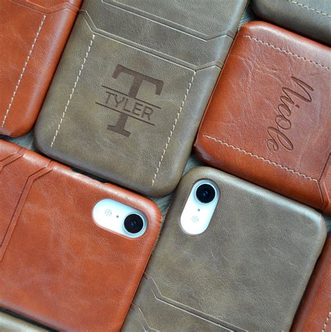 personalized leather phone case