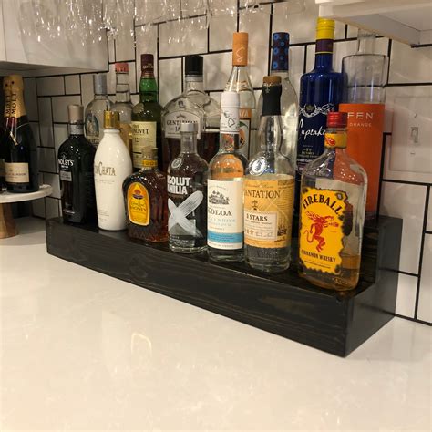 personalized liquor bottle display