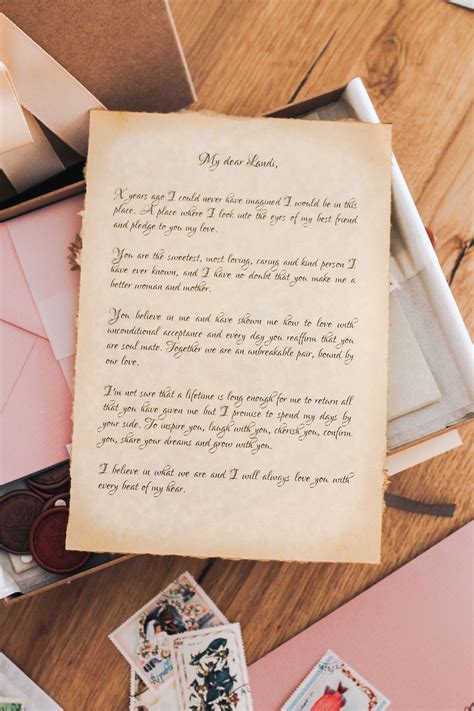 personalized love letters