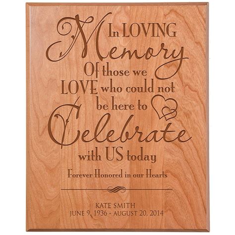 personalized memorial wall plaques