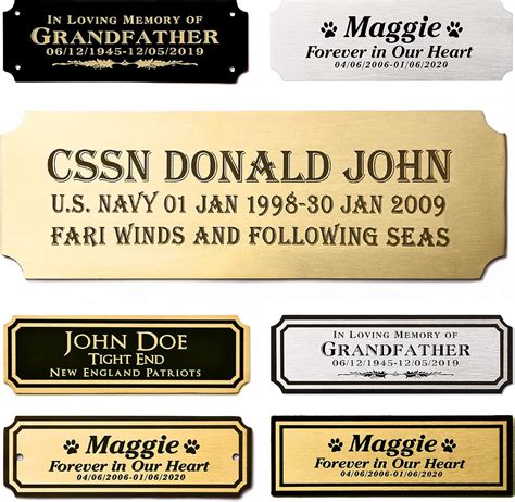 Personalized Name Plates For Picture Frames