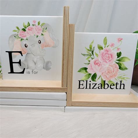 Personalized Nursery Bookends