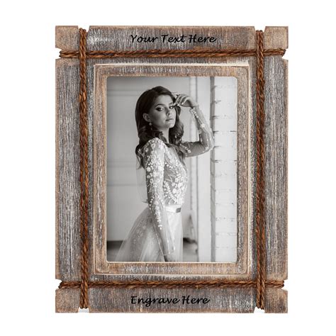 Personalized Rustic Wood Picture Frames