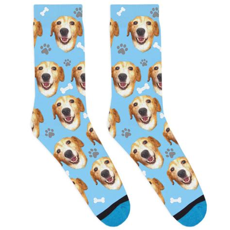 personalized socks with dog picture