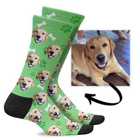 personalized socks with dog picture
