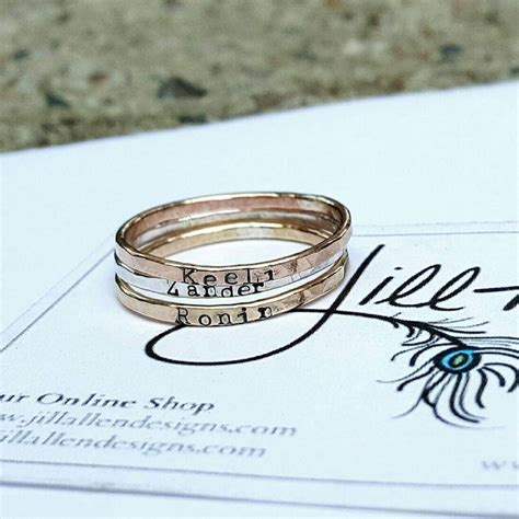 Personalized Stacking Rings