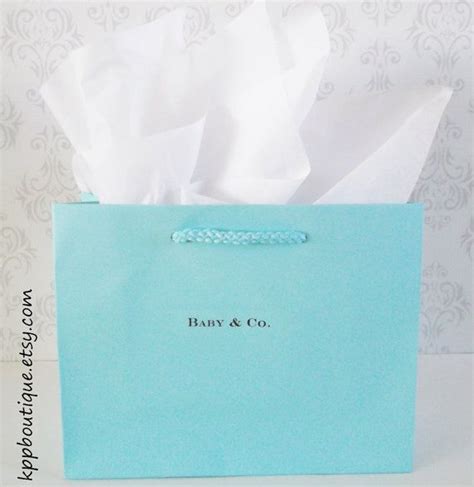 personalized tiffany blue gift bags