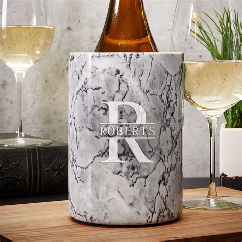 Personalized Wine Chiller Marble
