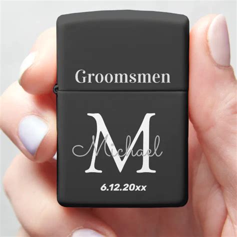 Personalized Zippo Lighters Groomsmen