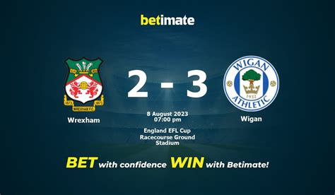 Pertandingan Wrexham Vs Wigan 9 Agustus 2023 Prediksi Skor dan Statistik