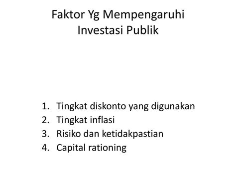 pertanyaan tentang investasi sektor publik