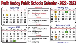 perth amboy school schedule