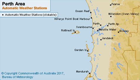 perth latest weather observations