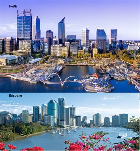 perth vs brisbane weather