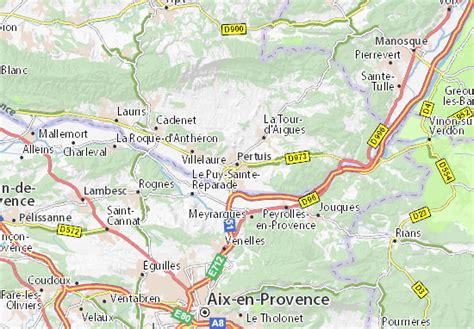 Plan Le Pertuis carte ville Le Pertuis