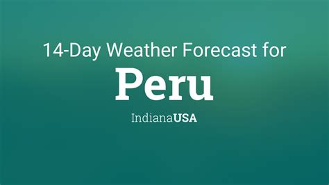 peru indiana weather forecast
