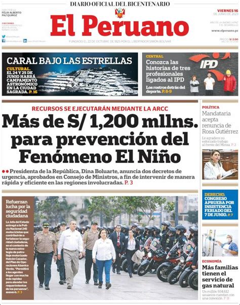 peru newspapers el peruano