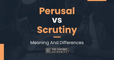 perusal meaning and examples