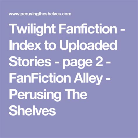 perusing the shelves twilight index