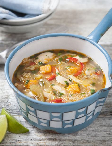 peruvian chicken soup with quinoa