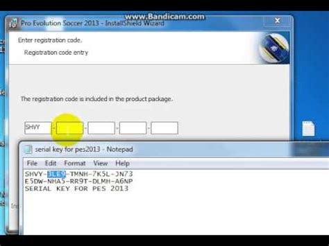 pes 2013 product key