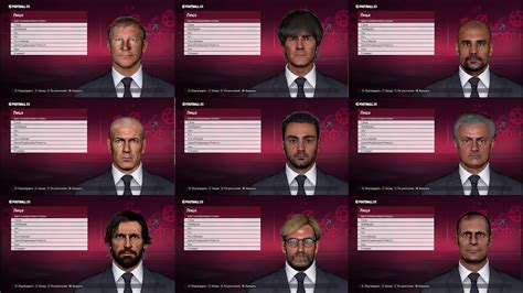 pes 2017 manager face selector