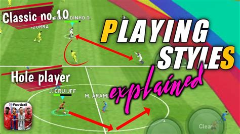 pes 2021 playing styles