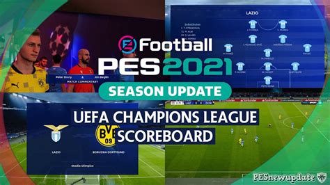 pes 2021 uefa champions league scoreboard