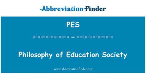 pes meaning in education