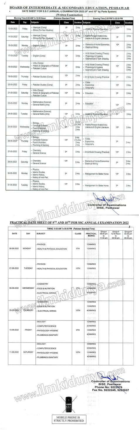 Bisep Peshawar Board Result 2024 Vanni Nikkie