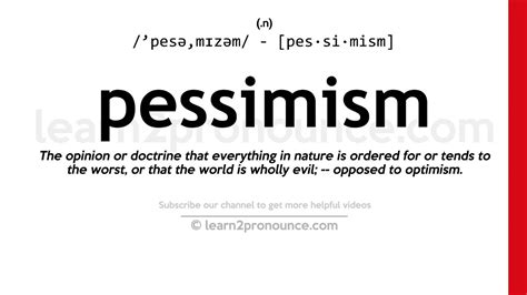 pessimism meaning in malayalam