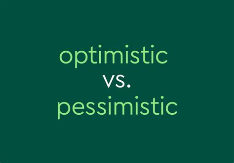 pessimistic attitude definition