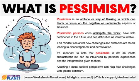 pessimistic definition in english