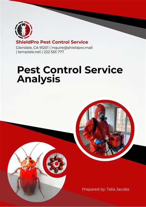 Pest Control Rate Card