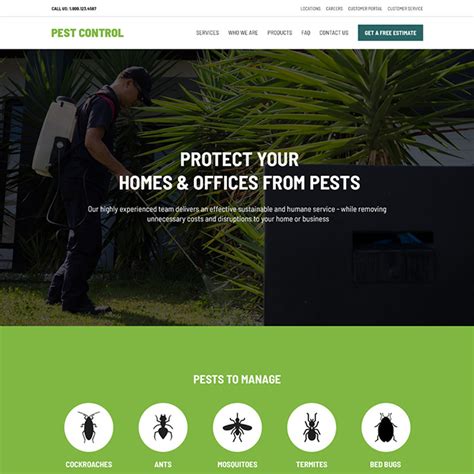 pest control website design company