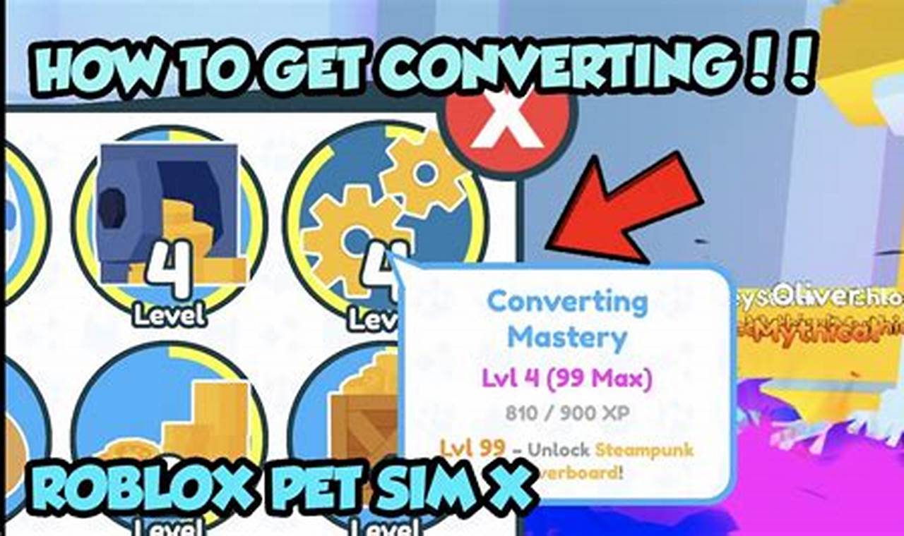 pet simulator x converting mastery