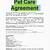 pet sitting service agreement contract template