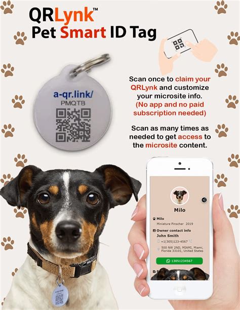 Pet Id Tag Qr Code